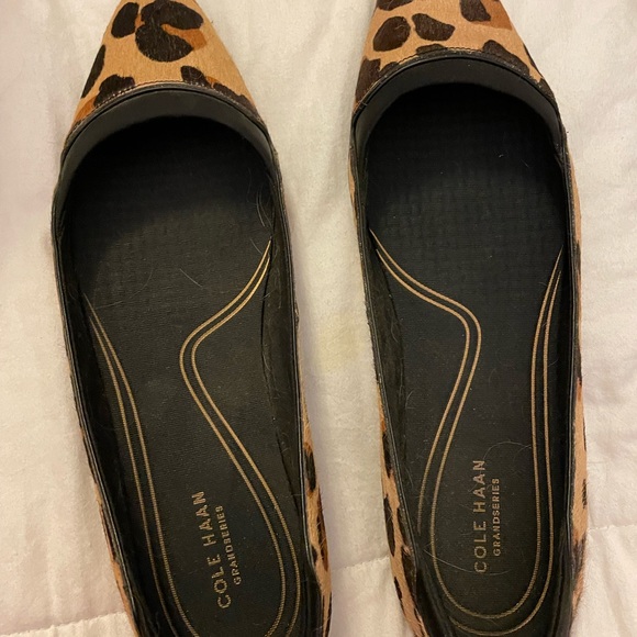 Cole Haan calf leopard flats wore 4 times. - Picture 4 of 4